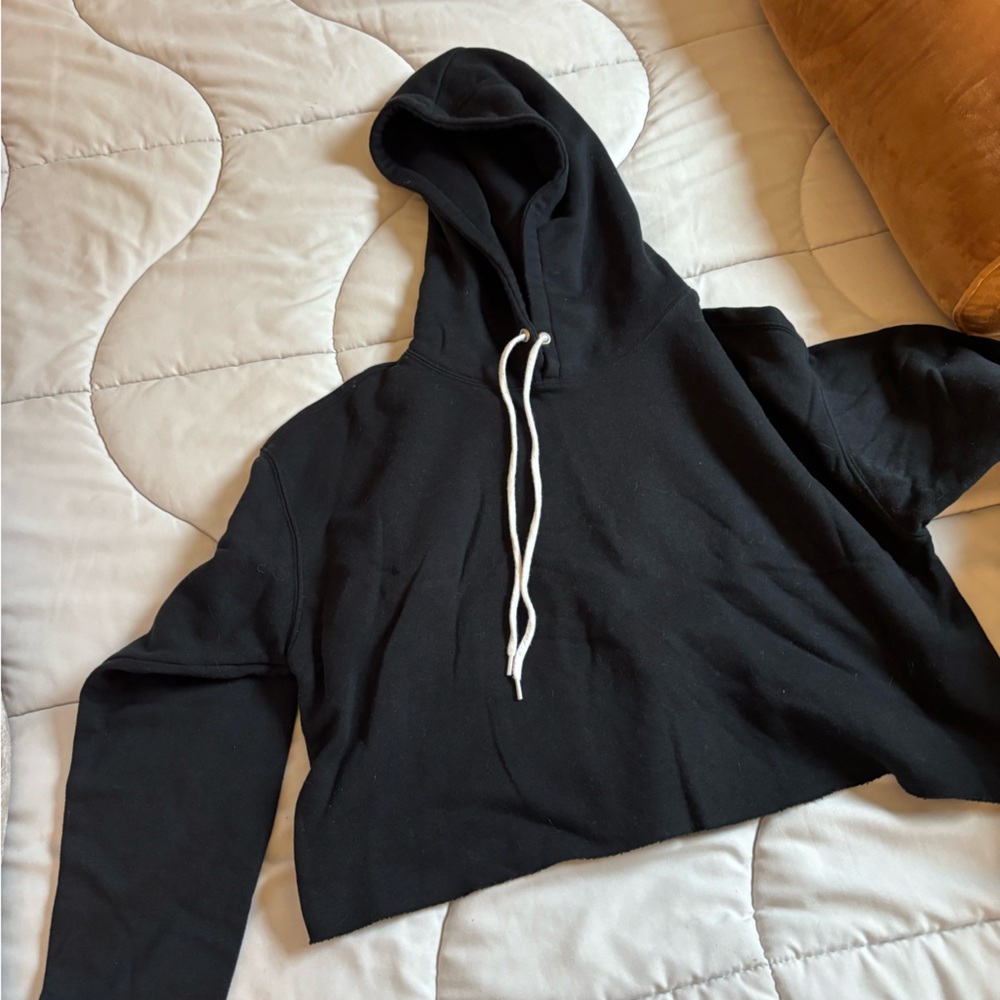 Wild Fable Cropped Black Hoodie